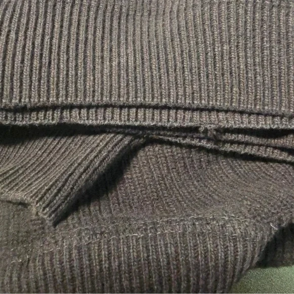 Eddie Bauer Vintage Men XL Navy Blue Ribbed Knit 100% Cotton Sweater Made in USA - Picture 4 of 5
